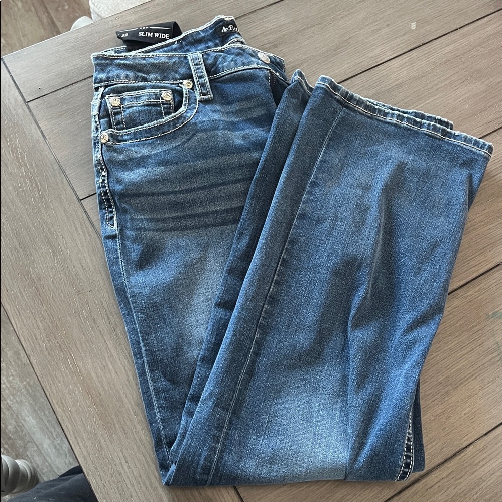 NWT Miss Me Jeans - Size 28/9 Slim Wide Leg - Picture 5 of 7